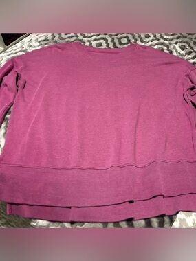 Crewneck Sweater in Heather Pinkish Purple